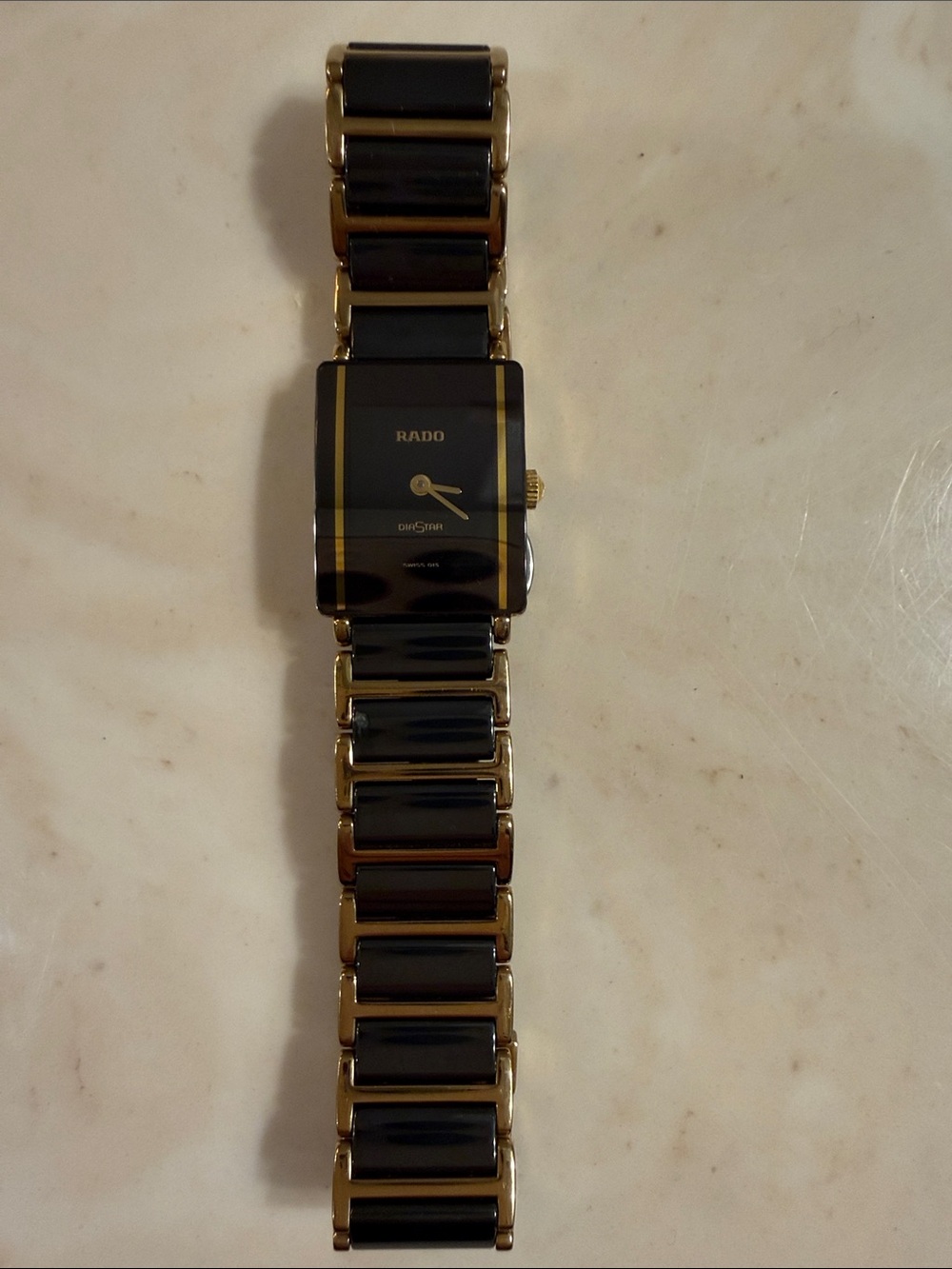 Rado Black and Gold Ceramic Bracelet Watch